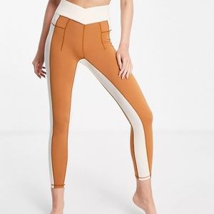 Free People Set Movement Rebel sports bra in contrast color block, set